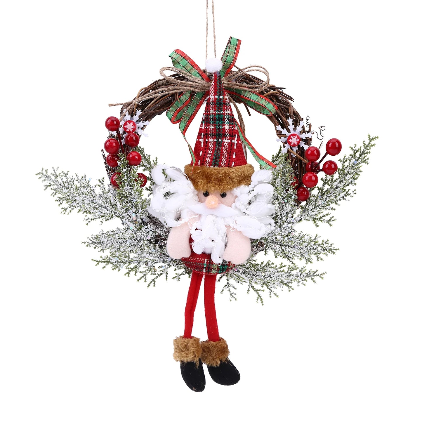 Christmas Wreath Artificial Dead Branches Garlands Hanging Floral Foliage Garland for New Year Xmas Navidad Decoration Ornaments