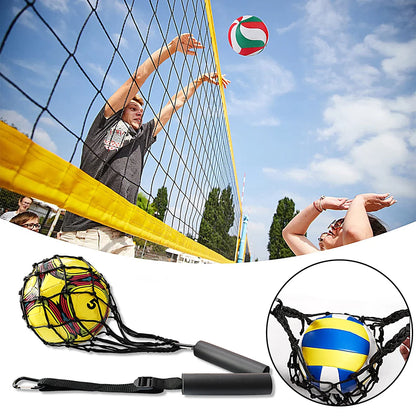 Volleyball Spiking Training Aid Adjustable Belt Solo Serve Training Equipment Bouncing Train Rope Beach Volleyball Accessories