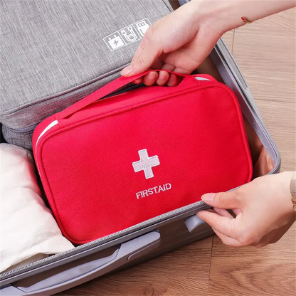 First Aid Kit Emergency Survival Bag Handbag Durable Trauma Bag Compact Rescue Tote Bag Portable Medicine Storage Bag