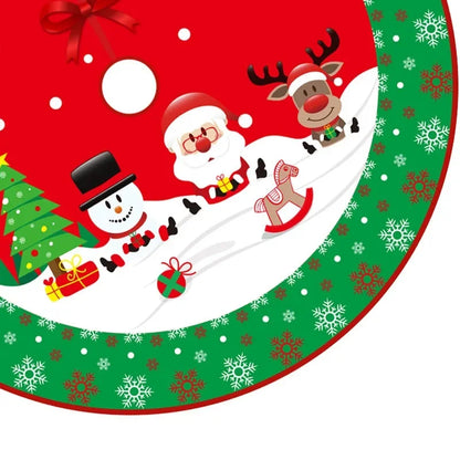 Christmas Decoration Tree Skirt Santa Claus Elk Snowman Xmas Wreath Tree Skirt Natal Navidad Merry Chritmas Happy New Year 2025