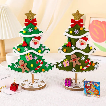 Christmas Tree Crafts Kits for Children Christmas Decoration Handmade Toys Puzzle Craft Kit Children Toys Christmas Gifts