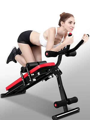 Machine, Ab Workout Equipment Machine for Stomach Workout Foldable Abdominal Trainer for Home Gym Adjustable Ab Exercise Bench