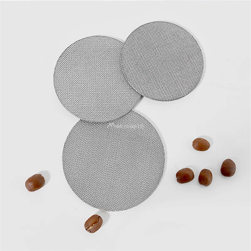 51/53/58mm Reusable Coffee Filter Screen Heat Resistant Mesh Portafilter Barista Coffee Making Puck Screen for Espresso Machine