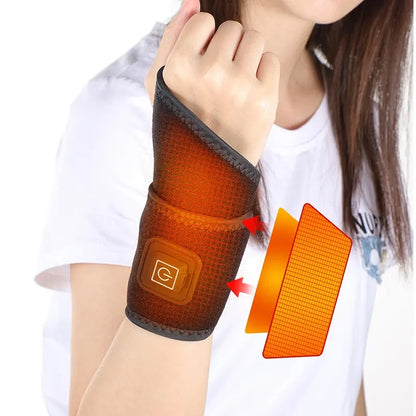 Heating Wrist Protector Sports Protection Breathable USB Hand Massager Support WristBand Pad Brace Tool Heat Health Care Devic