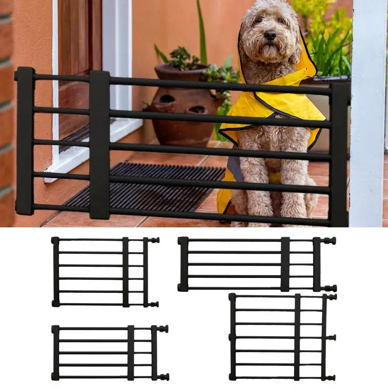 Retractable Pet Dog Gate Punch Free Puppy Fence Child Barrier Freestanding Dog Gates For Small Medium Dog Pet Cat Dog Fence Gate