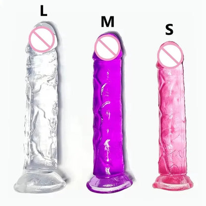 Cheap 5 Colors Small Transparent Dildo Suction Cup Jelly Dick Women Erotic Anal Sex Toys Soft Clitori Vaginal Masturbators Penis