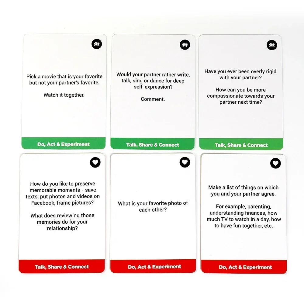 Newest Fun Card Games for Couples for Date Night | Marriage Deeper Relationship Connection - 200 Topics Conversation