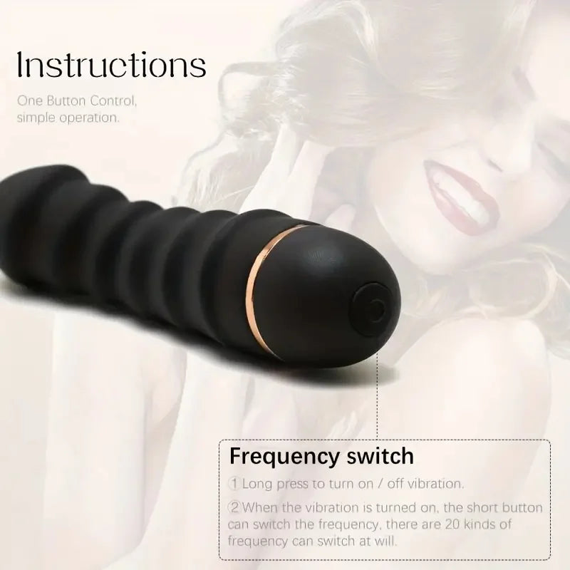 Wave Vibrator Female Masturbator Sex Massage Stick 20 Mode Adjustable Into Sex Toy Masturbation Stick Flirting Supplies