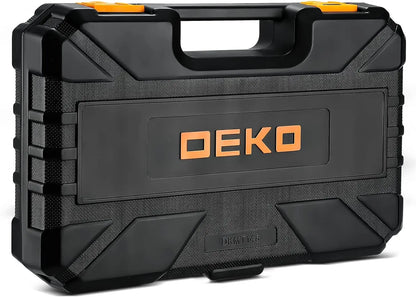 DEKO Tool Kit Set Box Home Repair Tools Basic Hand Toolbox Sets 148Piece.