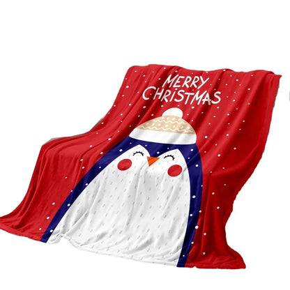 Beds Blankets Christmas Lightweight Hugging Plush Blanket Sofas Soft Suitable Home Textiles Gift Decor Nap Flannel Throw Blanket