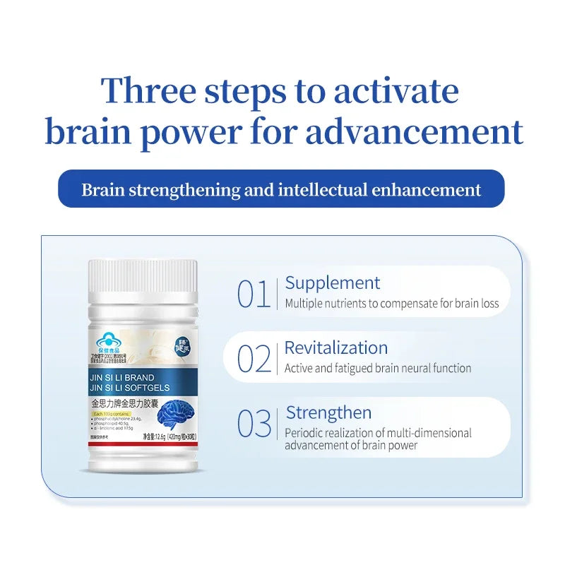 Supplement Nootropics Booster Enhance Focus & Mind, Boost Concentration, Improve Memory & Clarity for Men Women Teenagers