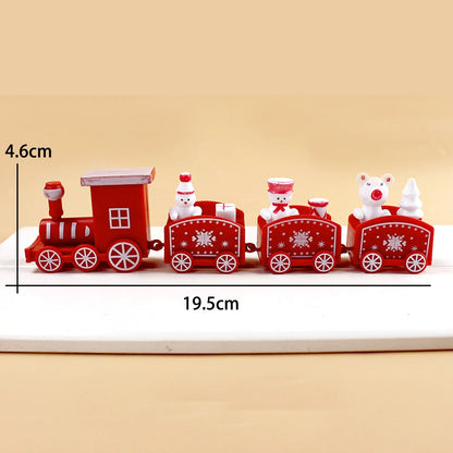 Plastic Christmas Train Christmas Decorations for Home Xmas, Noel Gifts Christmas Ornament New Year