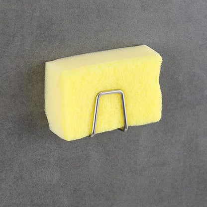 Kitchen Organizer Sponge Holder Soap Drying Rack Self Adhesive Sink Drain Racks Stainless Steel Sink Wall Storage Racks Hooks