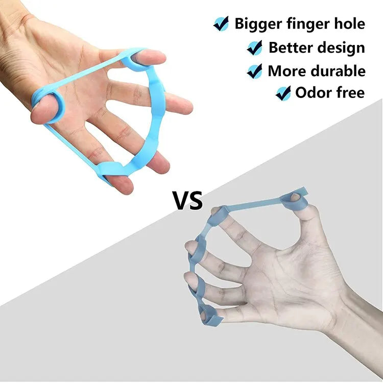 Silicone Finger Gripper Gym Hand Grip Resistance Band Wrist Stretcher Elastic Five Finger Expander Strength Trainer Exercise