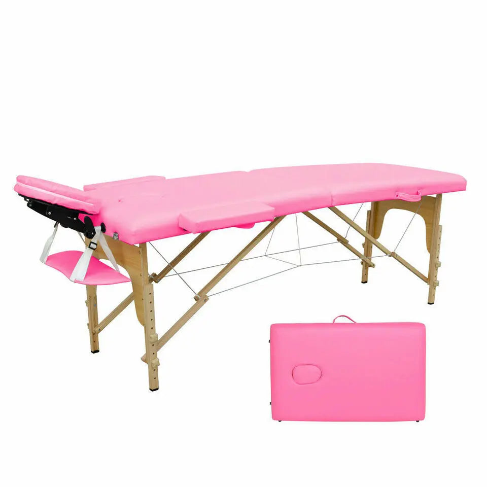 83''/84'' 2 Section Portable Massage Table Professional Facial Bed  Esthetician Lash Beds Ergonomic Folding - Adjustable Height