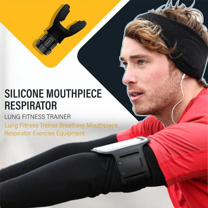 Silicone Breathing Fitness Exercise Equipment Portable Throat Adjustable Resistance Breathing Exercise Device