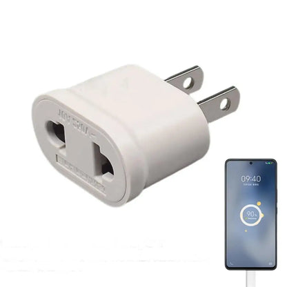 US EU Europe To US USA Power Converter Travel Adapter Charger Wall Plug Travel Converter Compact Conversion Plug