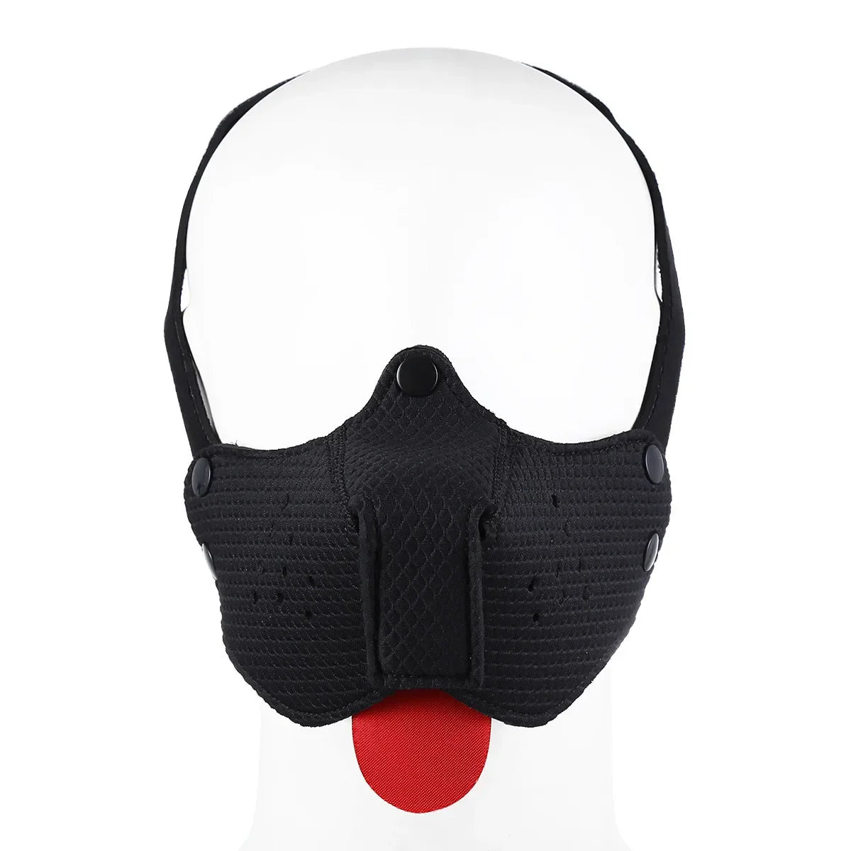 Detachable Mouth Gag Hood, Puppy Play Mask, BDSM Bondage Fetish Toys for Women Men