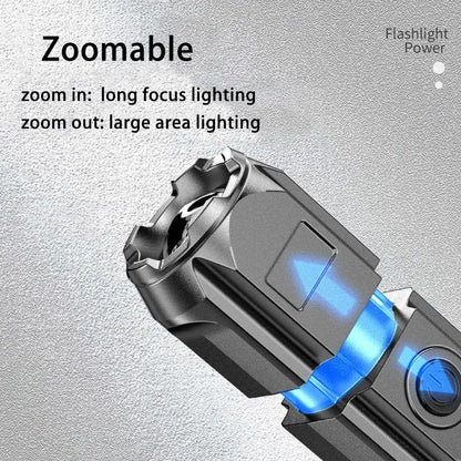 High Power Camping Flashlight Led Fishing Searchlight Usb Rechargeable Flashlight Outdoor Waterproof Tactical Hunting Flashlight