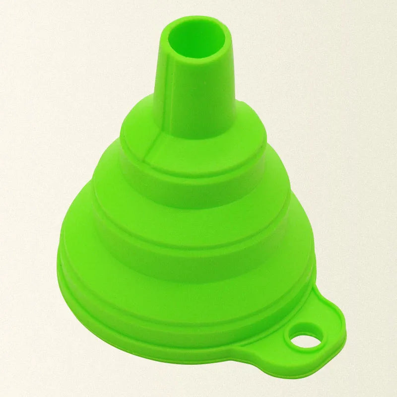 Mini Foldable Funnel Silicone Collapsible Portable Funnels for Fuel Hopper Beer Oil Kitchen Accessories Tools Items