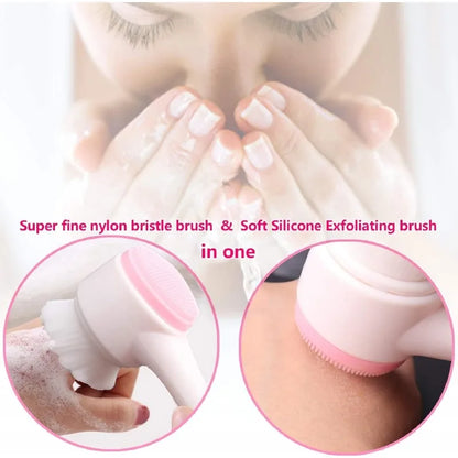 Women Girls Beauty Tool Kit Silicone Facial Cleansing Brush 3Pcs Spa Yoga Headband Make Your Life More Convenient