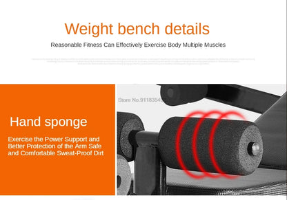 Home Multifunctional Dumbbell Training Fitness Equipment Weight Bench Press Squat Rack Barbell Bench Press