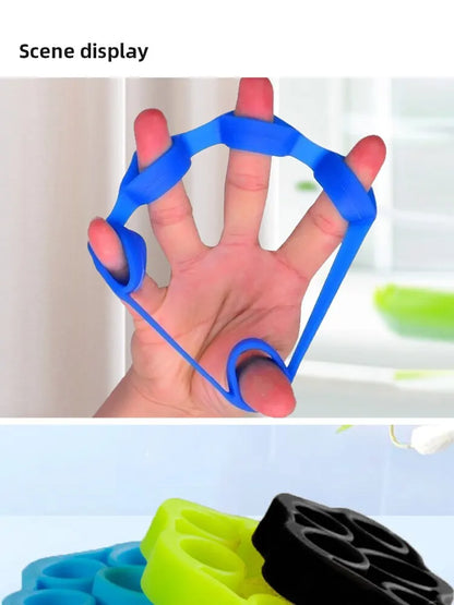 Silicone Finger Gripper Gym Hand Grip Resistance Band Wrist Stretcher Elastic Five Finger Expander Strength Trainer Exercise