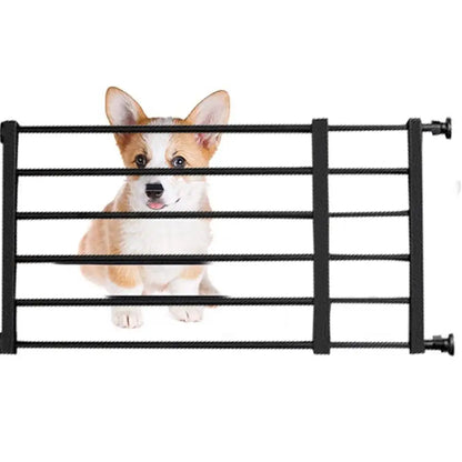 Metal Pet Gates Portable Fence Retractable Extra Wide Baby Gate Safety Fence Dog Gate For Hall Doorways Stairs