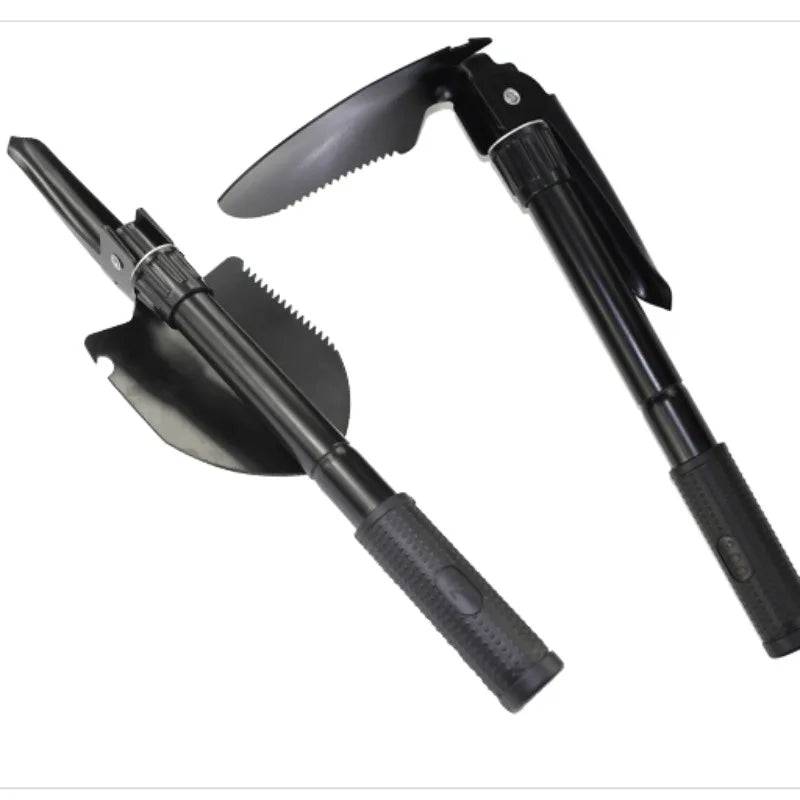 Multifunctional Camping Outdoor EDC Shovel Portable Folding Tactical Spade Survival Steel Shovel For Garden Engineers Shovel