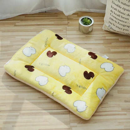 Soft Cat Bed Mats Short Plush Pet Sleeping Bed Mats for Cats Small Dogs Cute Pet Pad Blanket Warm Kitten Cushion Cat Accessories