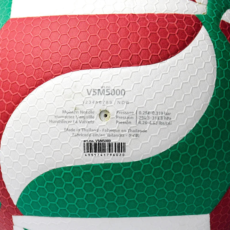 Original Molten V5M5000 Volleyball Standard Size 5 PU Ball for Students Adult and Teenager Competition Training Outdoor Indoor