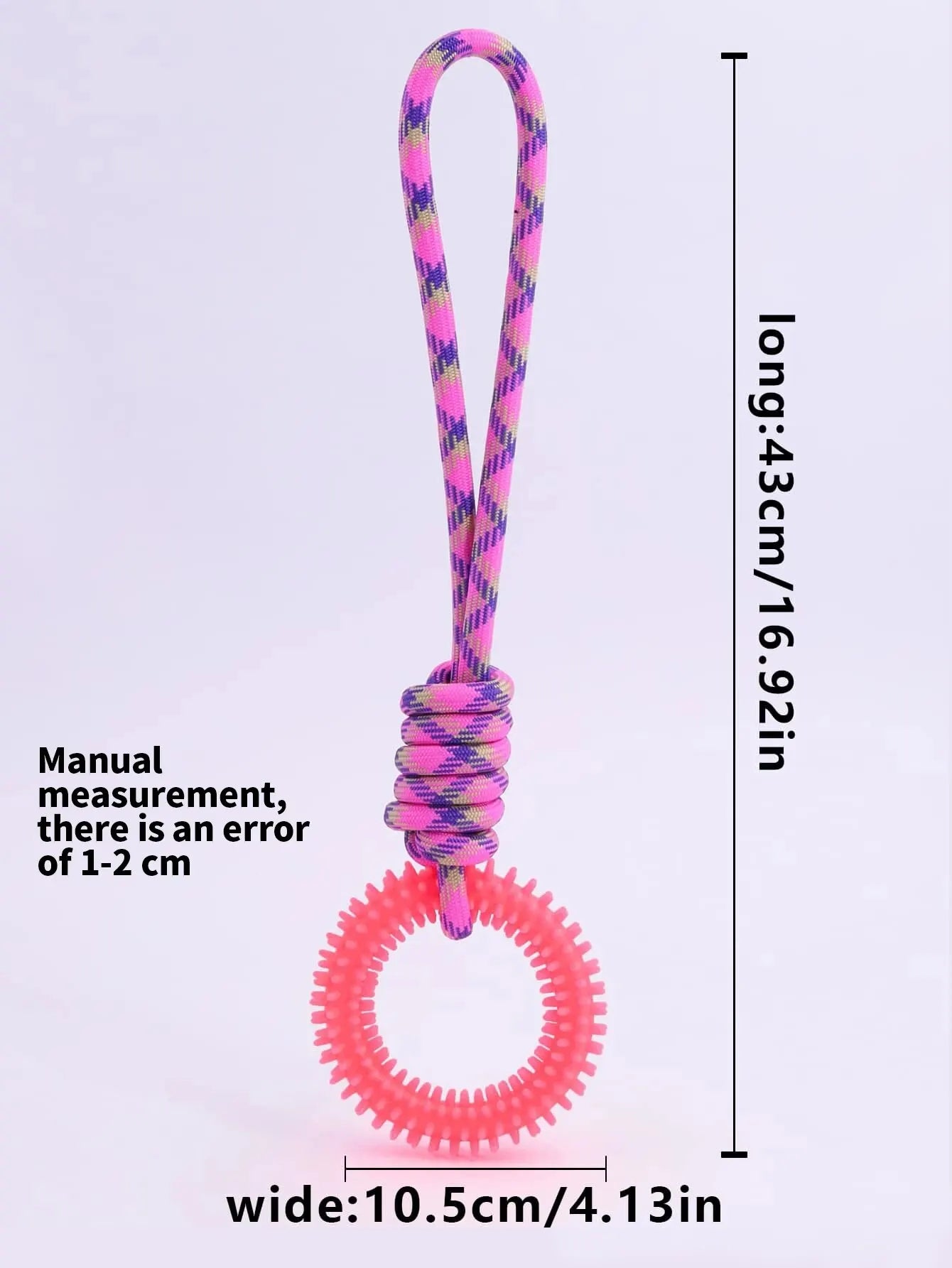 Supet Interactive Training Pet Toy Ring Spiked Ring Dog Teeth Cleaning Pet Supplies