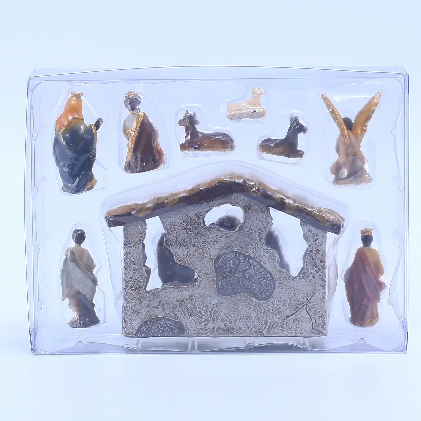 Scene of the Birth of Jesus Statue Set, Nativity Manger, Resin Crafts, Home Ornament Figures, Christmas Decoration