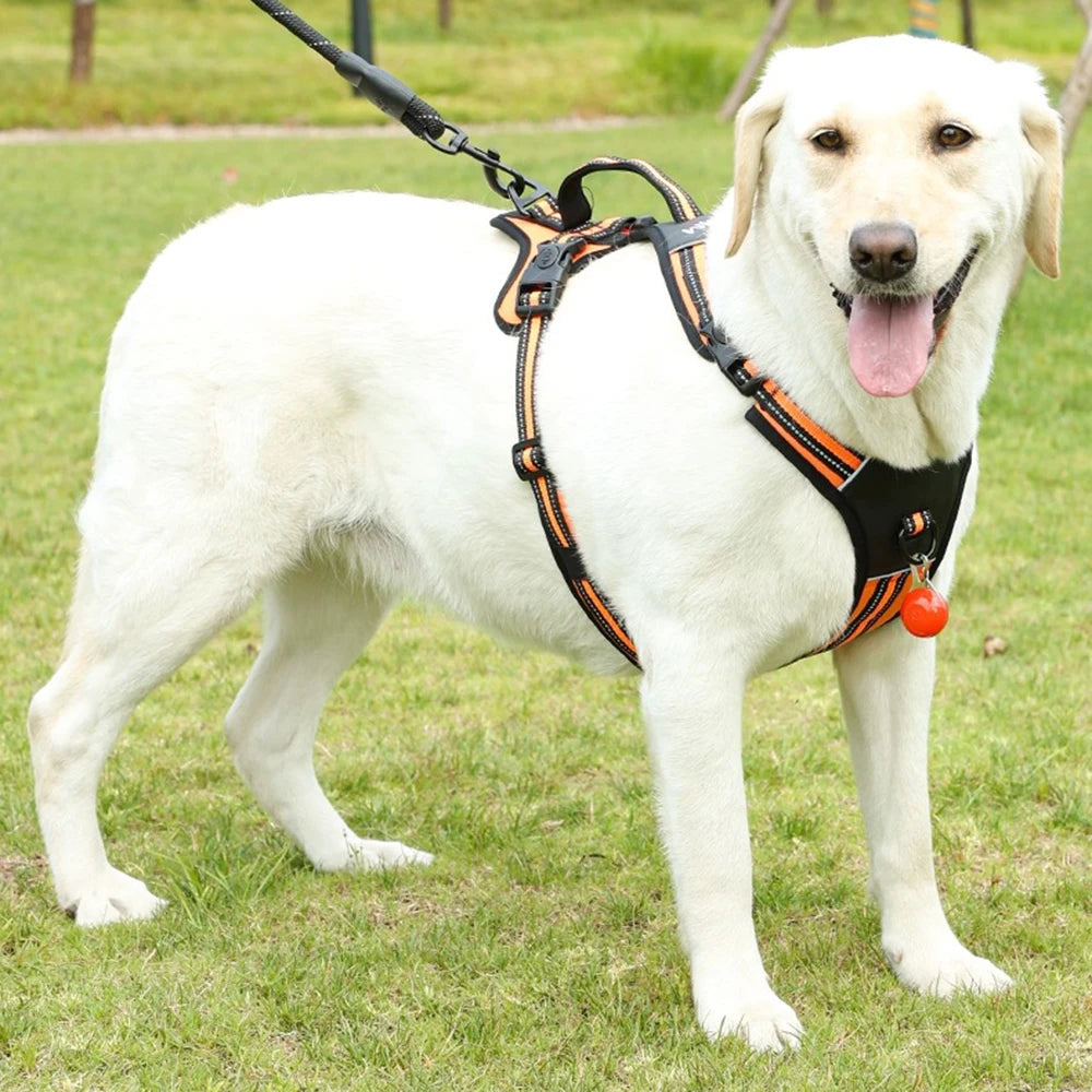 Portable Big Dog Harness Vest Durable Sturdy Pet Harnesses for Medium Large Dogs Pitbull Shepherd Labrador mascotas Accessories