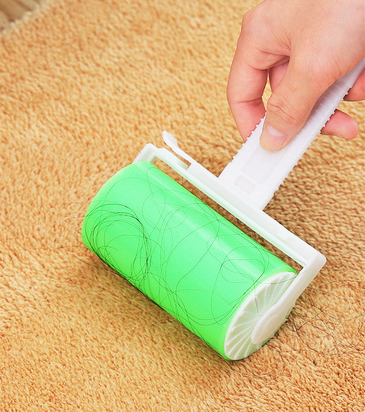 Washable Clothes Hair Sticky Roller Reusable Portable Home Clean Pet Hair Remover Sticky Roller Carpet Bed Sofa Dust Collector