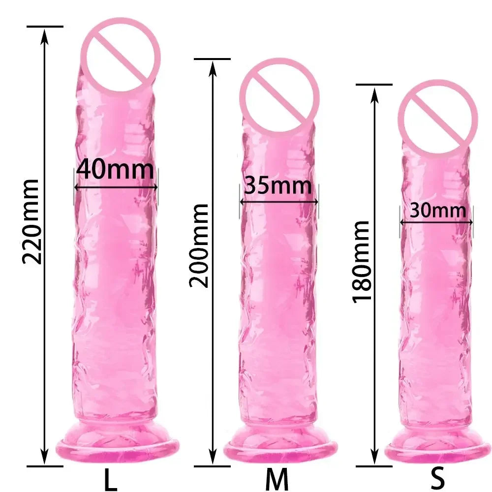 Cheap 5 Colors Small Transparent Dildo Suction Cup Jelly Dick Women Erotic Anal Sex Toys Soft Clitori Vaginal Masturbators Penis