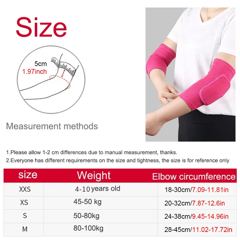 Elastic Elbow Pads Thickened Sponge Elbow Knee Protectors Guard Basketball Volleyball Sport Arm Sleeve Pad Adults Children