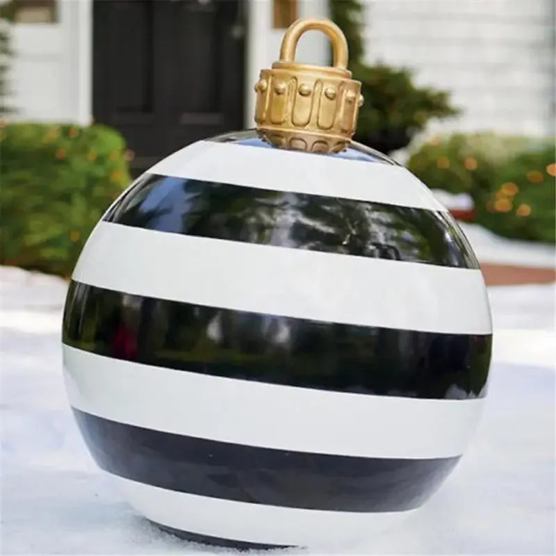 Outdoor Christmas Inflatable Decorated Ball 60cm Giant Big Large Balls Xmas Tree Decorations Toy Ball without Light Ornament