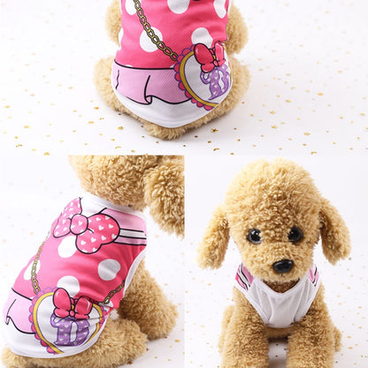 Puppy Dogs Soft Vests Pet Dog Clothes Cartoon Clothing Summer Shirt Casual T-Shirt for Small Pet Supplies