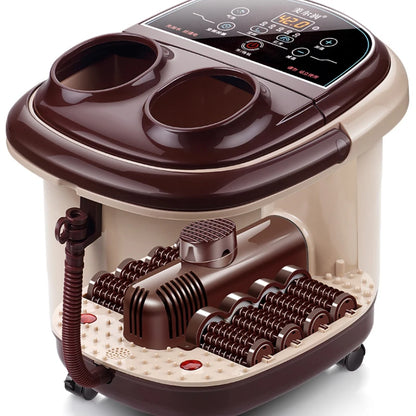 Luxurious Heated Foot Bath Constant Temperature Bubble Spa feet Comfort Device-Automatic Roller Massage