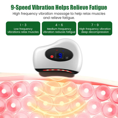 Electric Guasha Massager Hot Compress Eye Massager Stone Heating Vibration Scraping Neck Face Skin Lifting Removal Wrinkle Tool