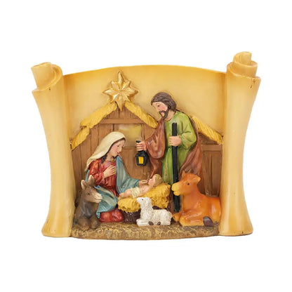 Nativity Scene Figures Nativity Figurines Decorations Nativity Set Desktop Figure Classic Nativity Scene Christmas Table Decor