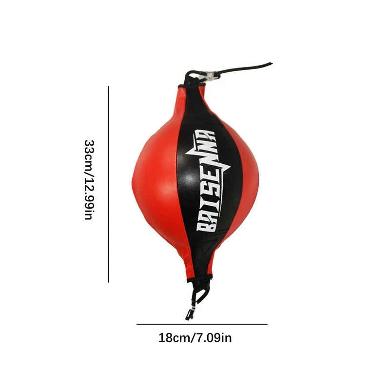 Boxing Punching Ball Quality Leather Training Hangings Swivel Speedball Exercise Fitness Balls Home Sports Gym Speed Bag Bounce