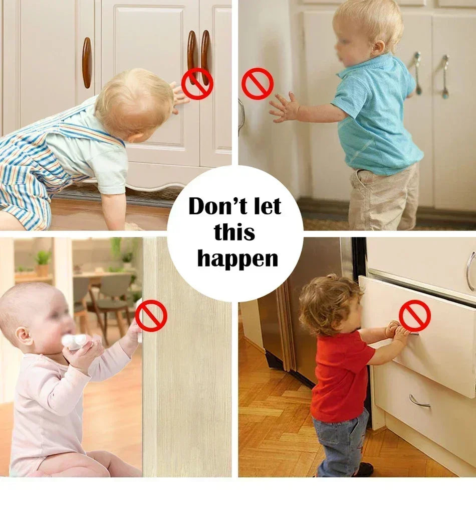 Keep Your Kids Safe with Magnetic Children's Lock: Ideal Drawer & Cabinet Door Safety For Babies, Toddlers & Children