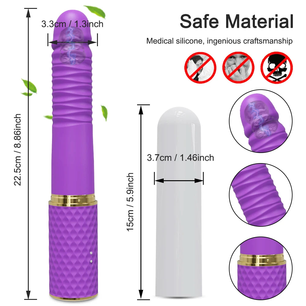 Sex Machine Telescopic Dildo Vibrator Automatic Up Down Massager G Spot Thrusting Retractable Vaginal Toy Female Masturbation