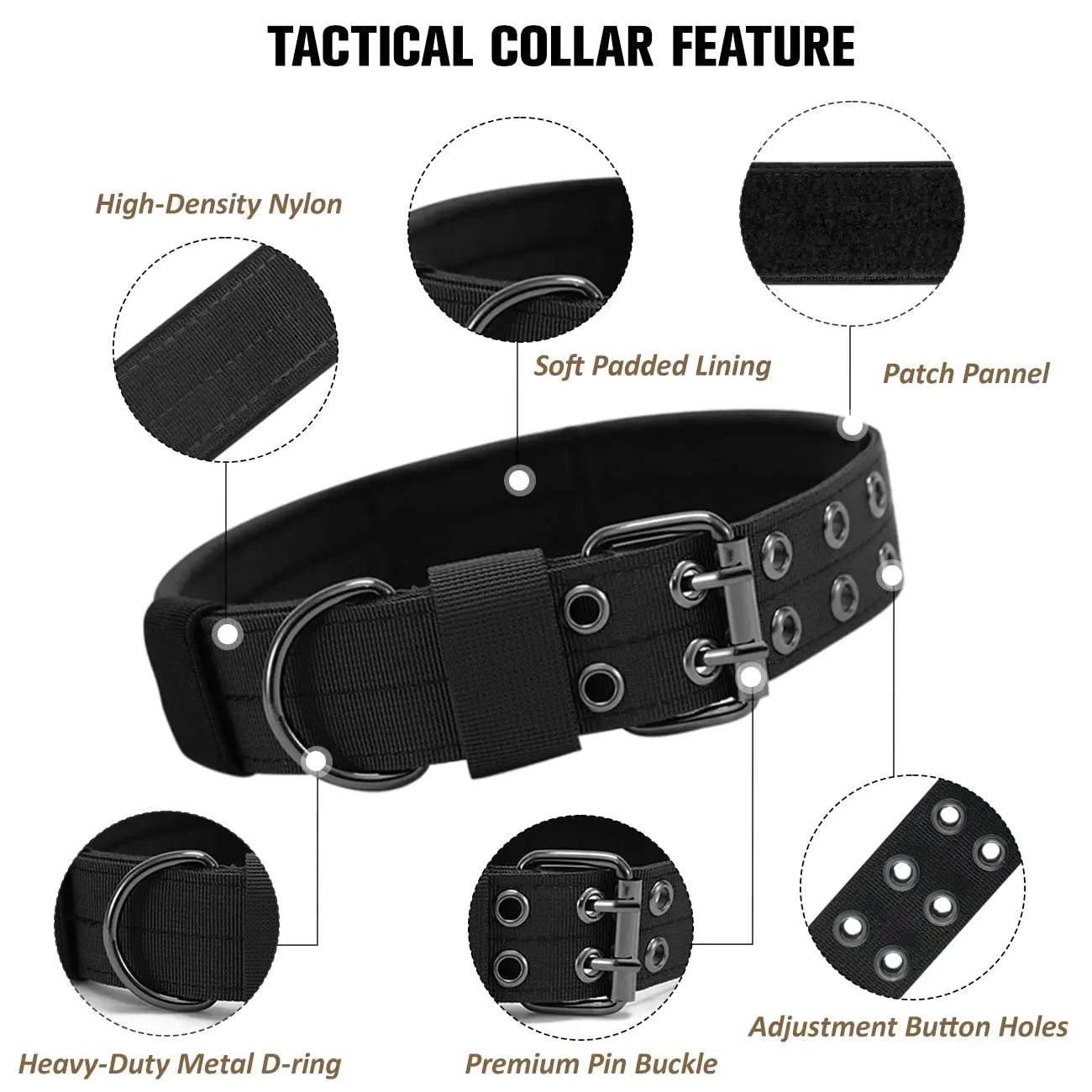 Tactical Dog Harnesses Pet Training Vest Military Dog Harness Leash Collar For Small Medium Large Dogs Walking Hunting