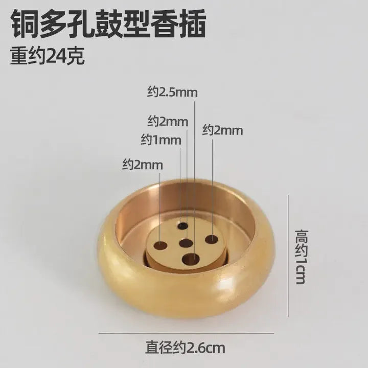 New 1PC Alloy Incense Burner Stick Holder Plate Buddhism Lotus Censer Bronze Nasturtium Incense Burner