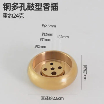 New 1PC Alloy Incense Burner Stick Holder Plate Buddhism Lotus Censer Bronze Nasturtium Incense Burner