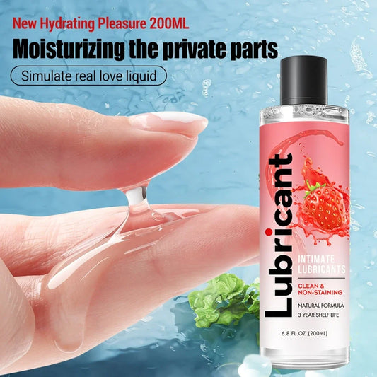 200ml Sexual Love Lubricant Anal Massage Masturbation Transparent Water Based Personal Lubricants for Men Women Couples Sex Lube