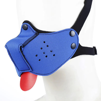 Detachable Mouth Gag Hood, Puppy Play Mask, BDSM Bondage Fetish Toys for Women Men